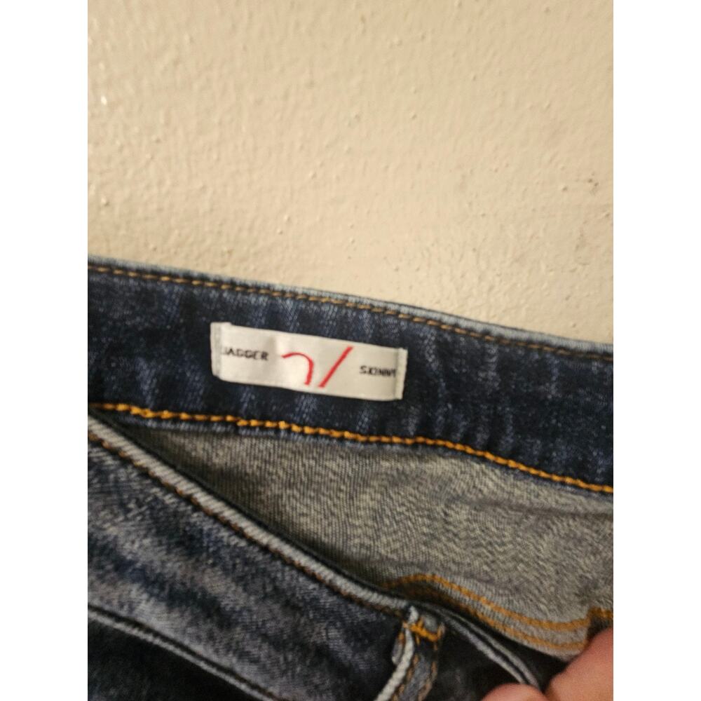 VIGOSS Jagger Skinny Jeans Women’s Size 20 Dark Wash Distressed Stretch Denim - Picture 4 of 7